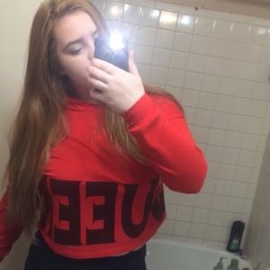 Long sleeved crop top